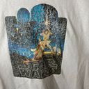 Star Wars Vintage  Movie Tee T Shirt White Blue Small S Ringer Single Stitch Logo Photo 6