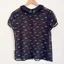 Vivienne Tam  Fox Short Sleeve Blouse Photo 5