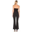 AQ/AQ  Black Sexy Pembroke Wide Leg Flared Jumpsuit Photo 2