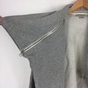 ALLSAINTS  Mila Dahlia Sweatshirt Grey Zipper Oversized Cardigan XS Photo 8