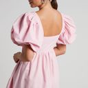 Showpo VASHTI MINI DRESS - PUFF SLEEVE SWEETHEART DRESS IN LIGHT PINK Photo 1