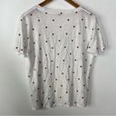 Rails  Cara Heart Print V Neck Tee Size Medium Photo 3