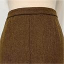 Ralph Lauren Vintage Lauren  100% Lambswool Brown tweed pencil skirt size 8 Photo 10