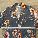 Dress Forum Blue Grey Floral Short Sleeve Button Down Shirt Dress Women’s Small Photo 6