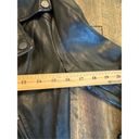 Elodie  moto belted leather jacket size small full zip 1000% viscose Photo 5