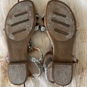 Ocean Pacific Faux Snake Gray Stud Flat Sandals Studded Size 7 NEW Photo 3