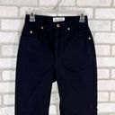 St. John  Signature High Rise Straight Leg Jeans in Black Size 2 Photo 2