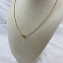 Solitaire Gold Tone Faux Diamond Necklace Classic  Photo 4