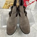 Isola  "Darnell" Suede Buckle Cutout Ankle Booties - Size 10 Photo 2