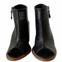 Kelsi Dagger KDB  Bootie Mason Black Leather Perforated Block-Heel Sandal Size 7 Photo 6