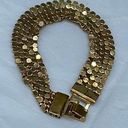 Boutique Reversible wide chainmail to faceted pyramid link bracelet. Photo 0