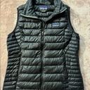 Patagonia  Women's Down Sweater Black Mock Neck Full Zip Puffer Vest Size M Photo 1