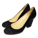 Kate Spade  Size 10B Black Suede Leather Round Toe Square Heel Shoes Photo 0