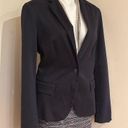 Calvin Klein Jeans  Blue 1 Button Blazer 2 Button Sleeves Business Attire Sz L. Photo 1