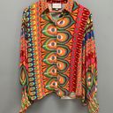 Alexis  Kaito Printed Button-Front Long-Sleeve Top XL Photo 2