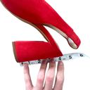 Vince Camuto NEW  Tashinta Tangro Chunky Black Heel Sling Back Pump Bright Red Photo 9