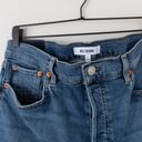 RE/DONE  Stove Pipe High Rise Button Fly Straight Leg Jeans in Mid 70s Size 31 Photo 4