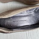 Anthropologie heels size 6 wedge platform Pilcro and the Letterpress gold metallic Photo 8