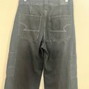 American Eagle  Super High Rise baggy wide leg black jeans size 2 Photo 2