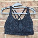 Lululemon  Energy Bra Nouveau Mach Blue Black Size 4 Photo 4