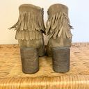 sbicca  Jessa  Suede Fringe Leather Ankle Bootie Boho Southwest Size 7 Photo 4