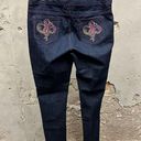 Southpole Vintage Y2K  Low Rise Embellished Embroidered Purple Stitch Jeans 16 Photo 0