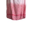 Westbound  Women Linen Blend Top XL Ombre Pink Square Neck Flowy Boho Festival Photo 5