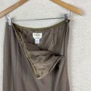 Talbots  Womens‎ Stretch Wool Skirt Pleated Size 6 Brown Made in Japan Career Photo 9