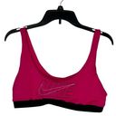 Nike  Women's Bikini Top Swimwear Swoosh Multi Logo Scoop Neck Large NWT Photo 0