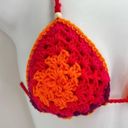 Handmade Napper brand granny square string bikini top halter adjustable any size Orange Size undefined Photo 12