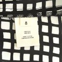 L'Agence  Silk Check Print Sleeveless Top in Black Size 8 Photo 7