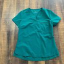 Jaanuu  1-Pocket Tuck-in Hunter Green Scrub Top Size Small Photo 8