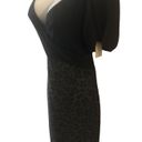 Rebecca Taylor  Silk Wool Blend Puff Sleeve Sz. 12 Leopard Print Career Dress NWT Photo 1