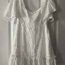 Showpo White Embroidered Dress Photo 0