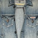 Hudson Jeans Hudson Women’s Jean Jacket Size XS Denim Medium Wash Button Up Biker Trucker Photo 5