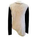 Helmut Lang  Side Cowl Pullover Gray and Black Small Mohair Alpaca Wool Blend Photo 2