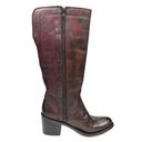 Corral  Overlay Burgundy Leather Riding Boots E1499 Photo 4