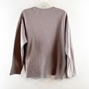 Topshop  ASOS Corded Crewneck Long Sleeve T-Shirt Sweatshirt Tan Small Photo 8