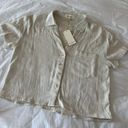 Love Notes Linen Button Down Size M Photo 4