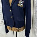 Tommy Hilfiger  French Terry Knit Schoolboy Blazer Jacket Blue Medium Photo 5