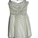 Delia’s Y2K Tulle Polka Dot White Black Strapless Mini Dresss 7 Size undefined Photo 0