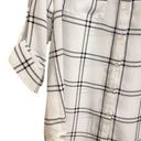 Fortune + Ivy  Christelle Button Down White Plaid Blouse Sz M NWT Photo 9