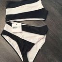 Beach Riot  Joyce One Piece SwimSuit in Black And White S M Photo 2