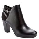 Andrew Geller  Booties Keira Black Ankle Block Heel Boots Size 11M Photo 1