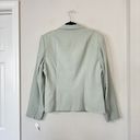 Talbots  Vintage 100% Wool Button Front Blazer Lightweight NEW Green Size 16 Long Photo 4