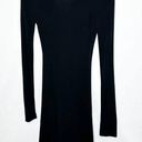 Off-White  Draped Long Sleeve Jersey Dress Black NWT in Size 38 (XS) Photo 7