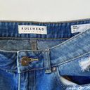 PacSun BULLHEAD Denim Co. Distressed Boho Patchwork‎ Denim Mom Short | Size: 7 Blue Size undefined Photo 4