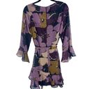 Olivaceous Fit & Flare Floral Ruffle Dress Size Medium Photo 3