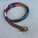 Coldwater Creek  colorful leather belt size small Photo 4