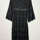 Tuckernuck  Hyacinth House Dress Lace Black Lydia Boho Maxi Dress Sz XXS Photo 0